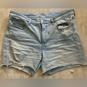 Old Navy Light Blue Distressed Denim Shorts